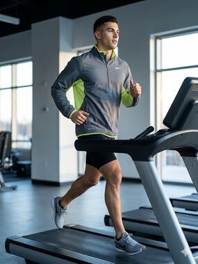 Nike Dri-Fit 1/4 Zip Up Training Top Grey and Green